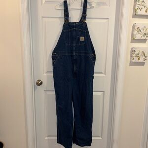 Carhartt Men’s Blue Denim Overalls